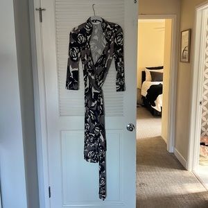 Dianne Von Furstenberg floral print wrap dress